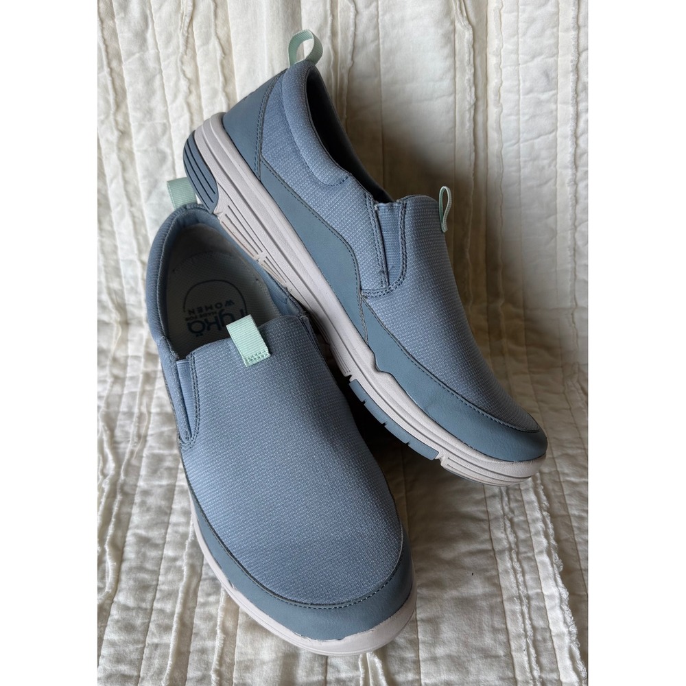 Ryka Amelia Slip On Walking Shoes Blue Grey Comfort Athleisure Womens 10M